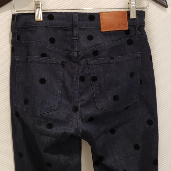 J.crew polka dot toothpick jeans 26T tall - Picture 4 of 8